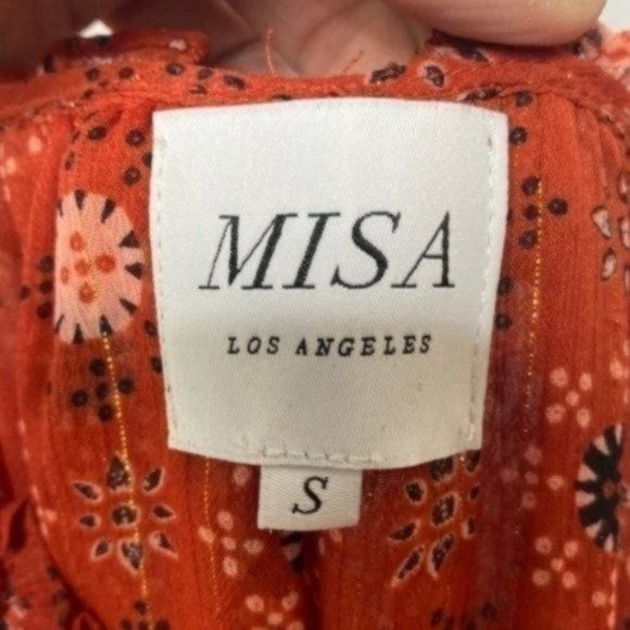Misa Los Angeles Red Floral Maxi Dress - Picture 4 of 6